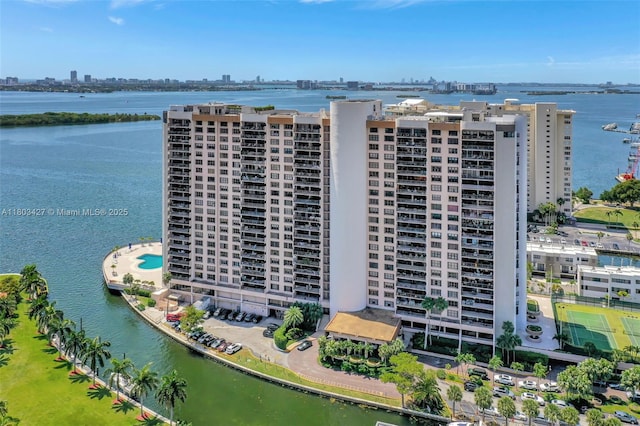 1800 NE 114th St Unit 604, Miami, FL 33181 - bird's eye view of city skyline and a nearby body of water