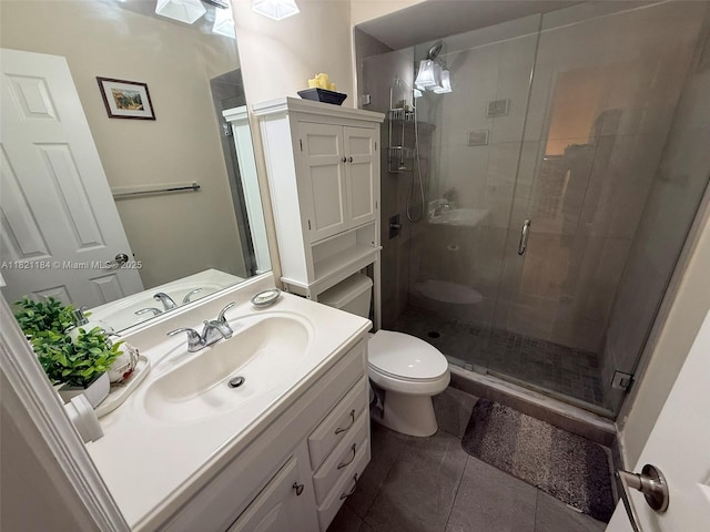 14251 SW 96th Ter Unit 14251, Miami, FL 33186 - bathroom featuring vanity, tile patterned flooring, and a stall shower