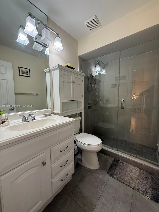 14251 SW 96th Ter Unit 14251, Miami, FL 33186 - bathroom featuring vanity, a stall shower, and tile patterned flooring