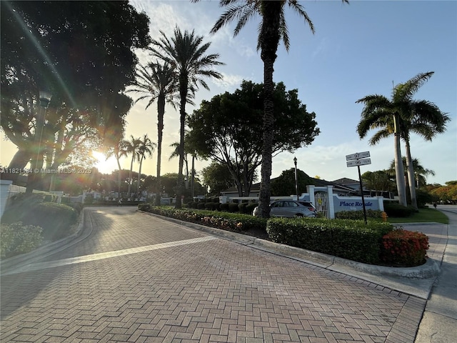 14251 SW 96th Ter Unit 14251, Miami, FL 33186 - view of decorative road featuring curbs and street lights