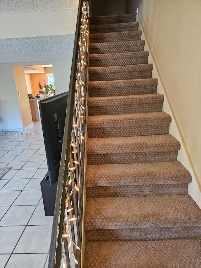 2423 NE 10th St Unit 154, Hallandale Beach, FL 33009 - stairway with tile patterned flooring