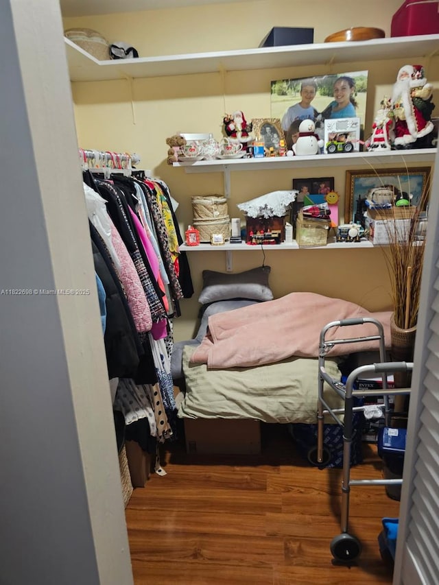 2423 NE 10th St Unit 154, Hallandale Beach, FL 33009 - walk in closet with wood finished floors