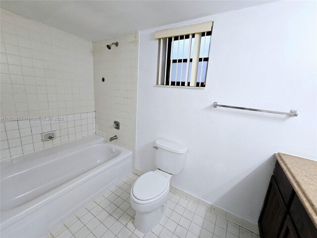 1820 N Congress Ave Unit 108, West Palm Beach, FL 33401 - bathroom featuring shower / bathtub combination, vanity, and tile patterned floors