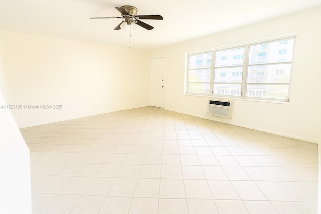 3923 NE 166th St Unit N208, North Miami Beach, FL 33160 - unfurnished room with ceiling fan and an AC wall unit