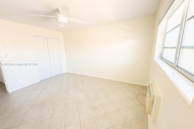 3923 NE 166th St Unit N208, North Miami Beach, FL 33160 - unfurnished bedroom with a closet and ceiling fan