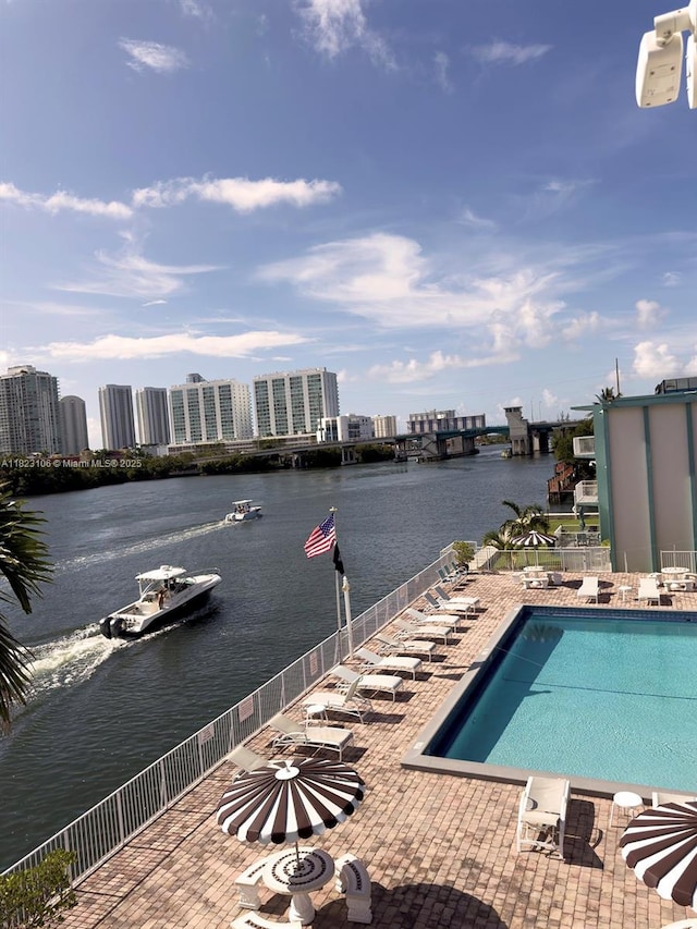 3923 NE 166th St Unit N208, North Miami Beach, FL 33160 - water view featuring nearby urban area