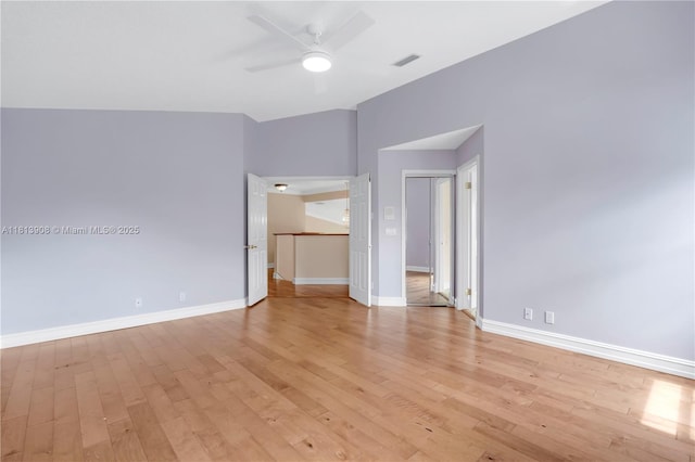 1020 NW 184th Ter, Pembroke Pines, FL 33029 - empty room with ceiling fan and light wood-type flooring