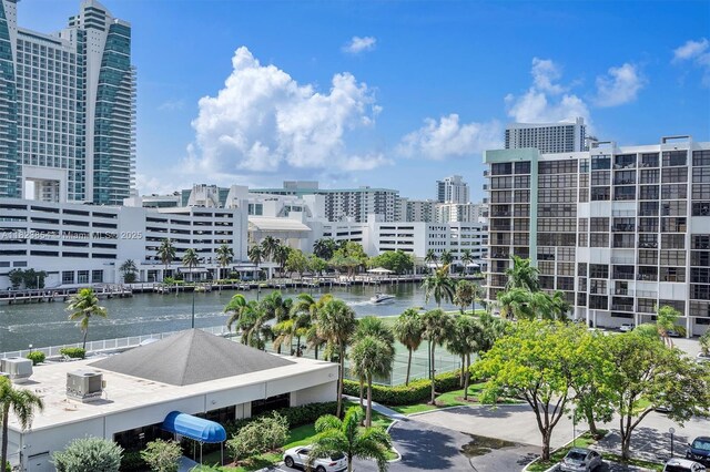 600 Parkview Dr Unit 624, Hallandale Beach, FL 33009 - water view with nearby urban area