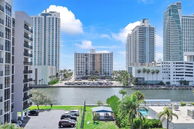 600 Parkview Dr Unit 624, Hallandale Beach, FL 33009 - water view with nearby urban area