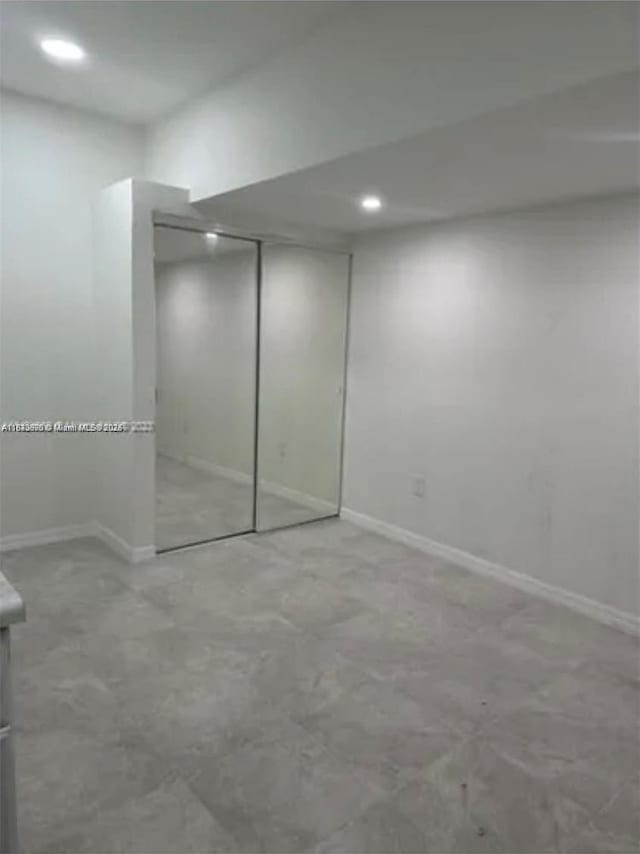 9860 SW 161st Ave, Miami, FL 33196 - unfurnished bedroom featuring recessed lighting and a closet