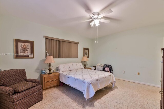 9064 Garland Ave, Surfside, FL 33154 - bedroom featuring a ceiling fan and baseboards