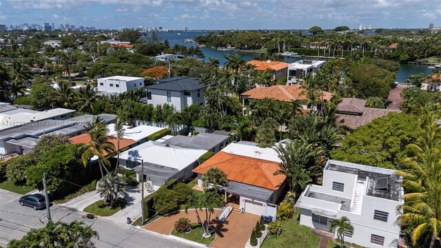 9064 Garland Ave, Surfside, FL 33154 - aerial view of residential area featuring a nearby body of water
