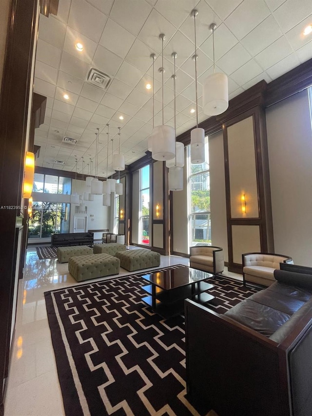 5 Island Ave Unit 5G, Miami Beach, FL 33139 - building lobby featuring a paneled ceiling