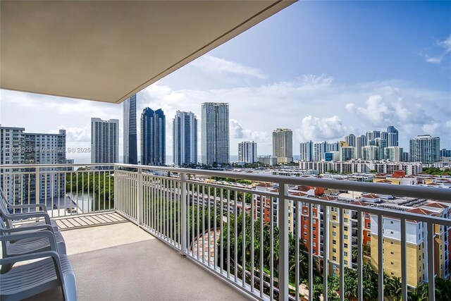 250 174th St Unit 1704, Sunny Isles Beach, FL 33160 - balcony with a skyline view