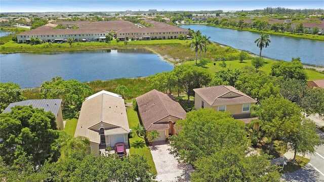 1585 SE 20th Rd, Homestead, FL 33035 - aerial perspective of suburban area with a nearby body of water