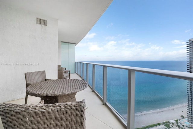 4111 S Ocean Dr Unit 3709, Hollywood, FL 33019 - balcony with a water view
