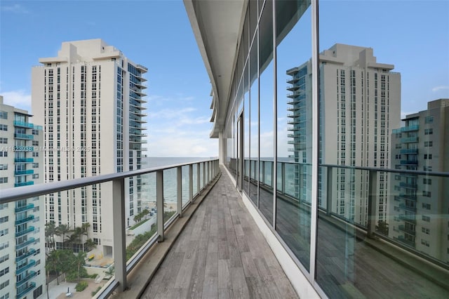 4111 S Ocean Dr Unit 3709, Hollywood, FL 33019 - balcony with a water view and a city view