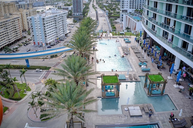 4111 S Ocean Dr Unit 3709, Hollywood, FL 33019 - view of urban area featuring a pool