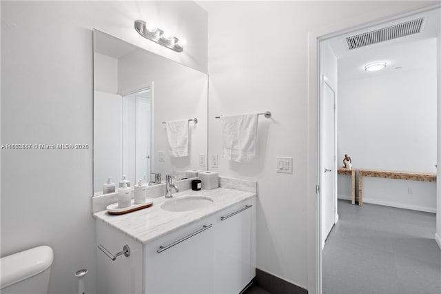 888 Biscayne Blvd Unit 4801, Miami, FL 33132 - bathroom featuring vanity and toilet