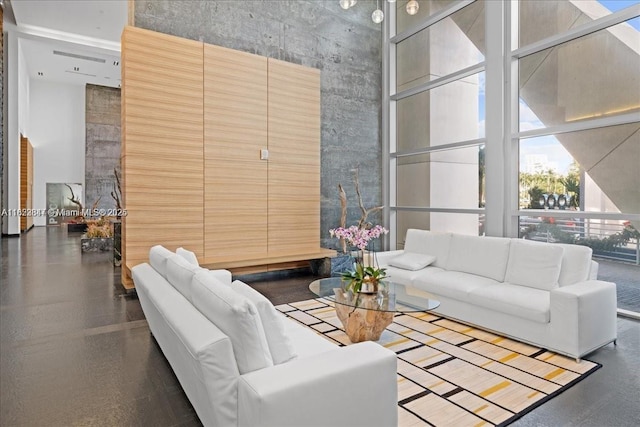 888 Biscayne Blvd Unit 4801, Miami, FL 33132 - common area with a high ceiling