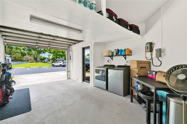 9905 NW 52nd Ln, Doral, FL 33178 - garage featuring independent washer and dryer