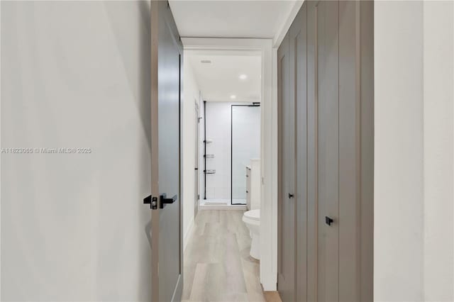 9905 NW 52nd Ln, Doral, FL 33178 - hall featuring light wood-type flooring
