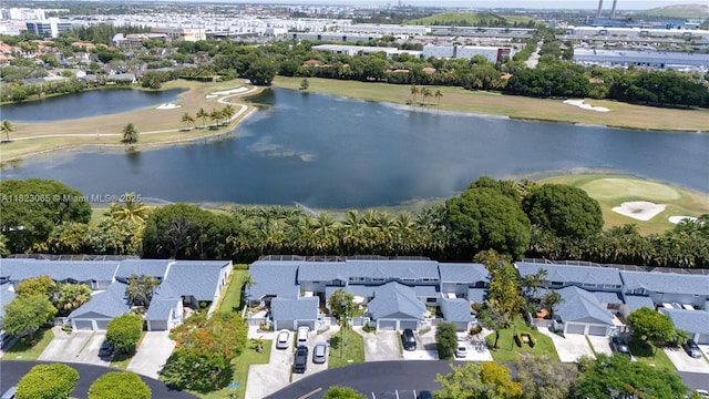 9905 NW 52nd Ln, Doral, FL 33178 - aerial view of residential area with a nearby body of water and a golf course