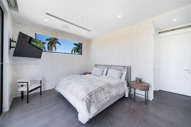 450 W 62nd St, Miami Beach, FL 33140 - bedroom featuring wood finished floors and recessed lighting