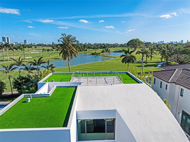 450 W 62nd St, Miami Beach, FL 33140 - aerial view of a large body of water and a golf course