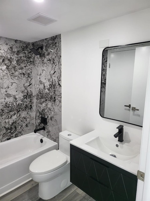 11800 SW 18th St Unit 527-4, Miami, FL 33175 - full bath with vanity,  shower combination, and wood finished floors