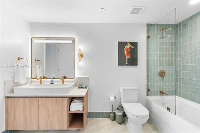 159 NE 6th St Unit 3104, Miami, FL 33132 - bathroom with vanity and shower / bathtub combination