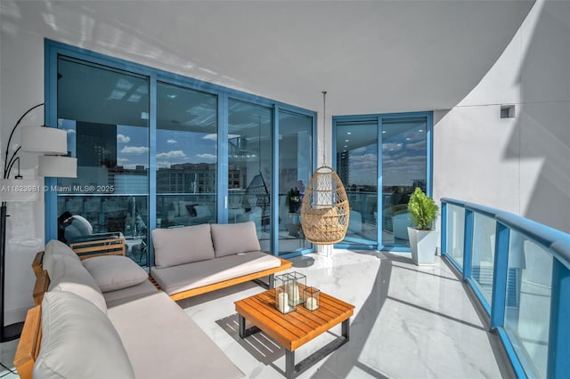 333 Las Olas Way Unit 804, Fort Lauderdale, FL 33301 - balcony with an outdoor living space