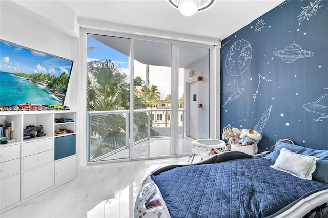 333 Las Olas Way Unit 804, Fort Lauderdale, FL 33301 - bedroom featuring floor to ceiling windows