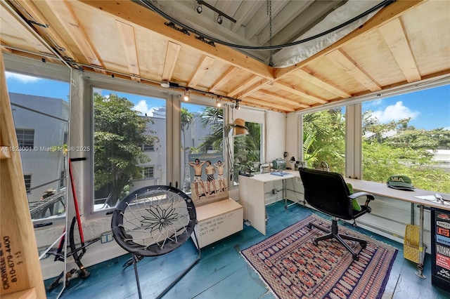 305 Jefferson Ave Unit 5, Miami Beach, FL 33139 - home office with rail lighting