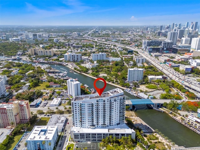 10 SW S River Dr Unit Phi03, Miami, FL 33130 - view of urban area featuring a nearby body of water and a notable bridge
