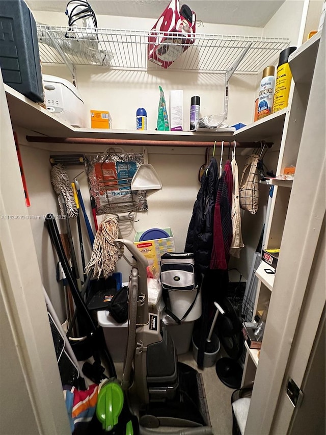 view of storage room