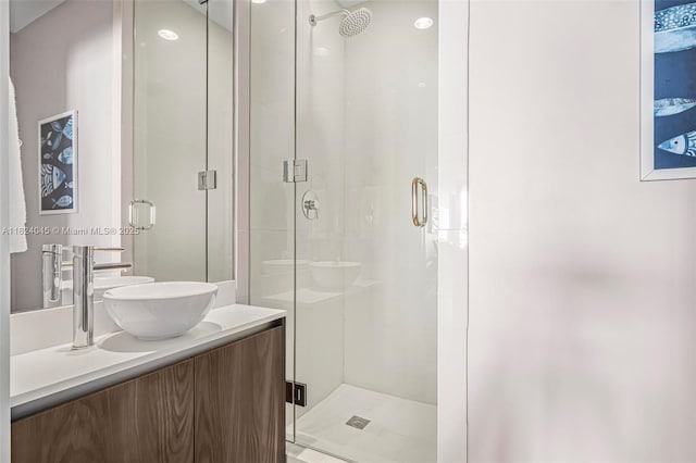 480 NE 31st St Unit 4804, Miami, FL 33137 - bathroom with vanity and a shower stall