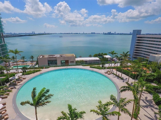 480 NE 31st St Unit 4804, Miami, FL 33137 - community pool featuring a water view and a view of city