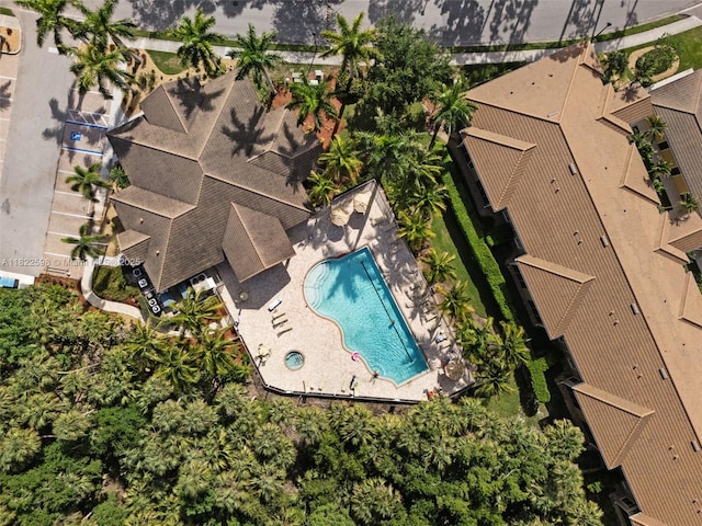 1051 Winding Pinces Cir Unit 203, Cape Coral, FL 33909 - drone / aerial view of a pool