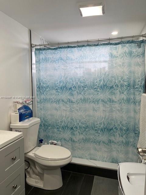 14165 SW 87th St Unit D202, Miami, FL 33183 - bathroom featuring vanity and a shower with curtain