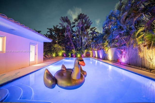 11530 NE 7th Ave, Biscayne Park, FL 33161 - view of pool at night
