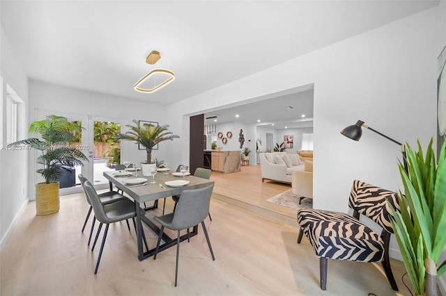 11530 NE 7th Ave, Biscayne Park, FL 33161 - dining area featuring light wood-type flooring and french doors