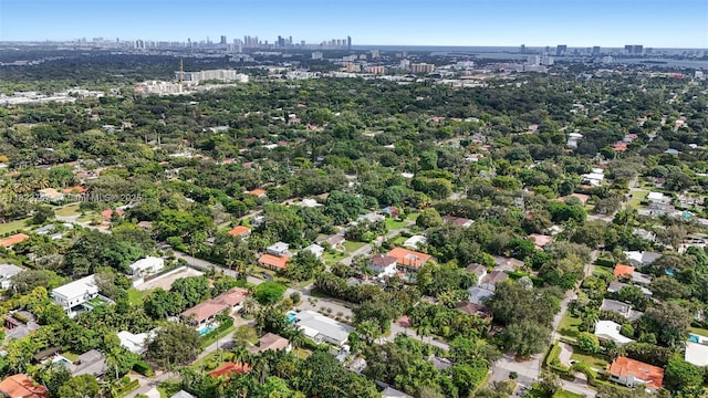 11530 NE 7th Ave, Biscayne Park, FL 33161 - aerial overview of property's location featuring city skyline