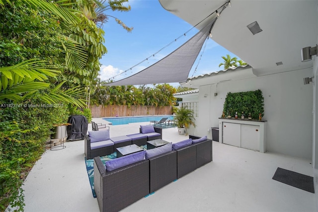 11530 NE 7th Ave, Biscayne Park, FL 33161 - view of patio with an outdoor hangout area