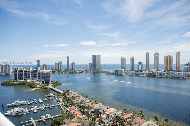 6000 Island Blvd Unit Ph7, Aventura, FL 33160 - water view featuring skyline