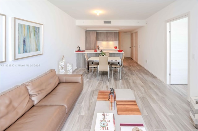 801 S Miami Ave Unit 3108, Miami, FL 33130 - living room with light wood finished floors