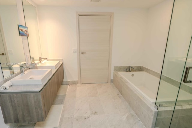 801 S Miami Ave Unit 3108, Miami, FL 33130 - full bathroom featuring a bath and double vanity