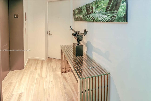 801 S Miami Ave Unit 3108, Miami, FL 33130 - hall featuring elevator and wood finished floors
