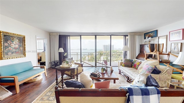 11113 Biscayne Blvd Unit 1055, Miami, FL 33181 - living room with wood finished floors