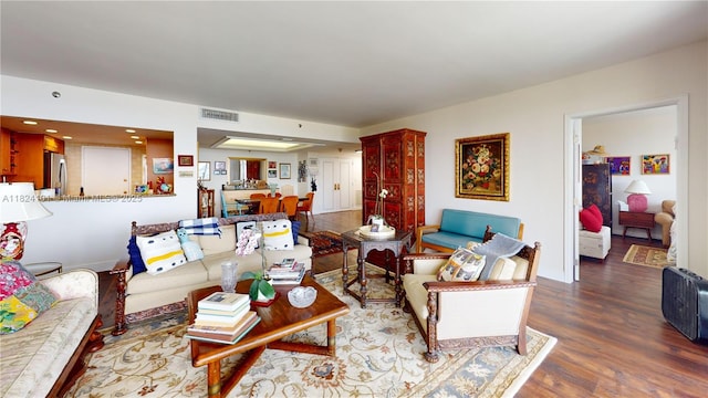11113 Biscayne Blvd Unit 1055, Miami, FL 33181 - living area with wood finished floors and recessed lighting